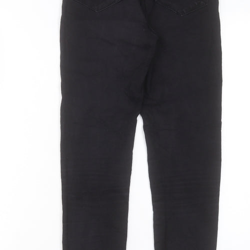 Denim & Co. Womens Black Cotton Skinny Jeans Size 8 L27 in Regular Button
