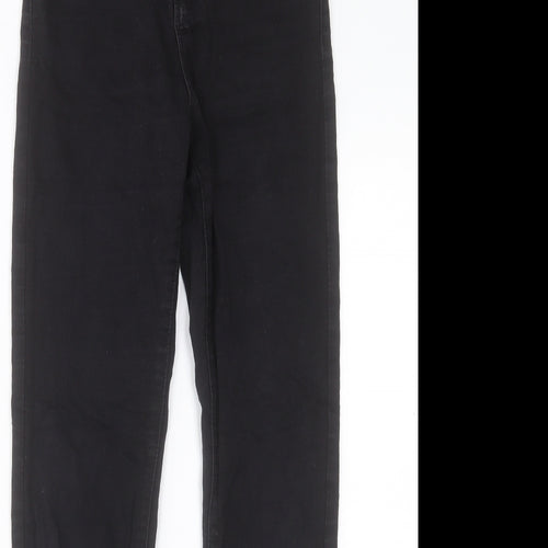 Denim & Co. Womens Black Cotton Skinny Jeans Size 8 L27 in Regular Button