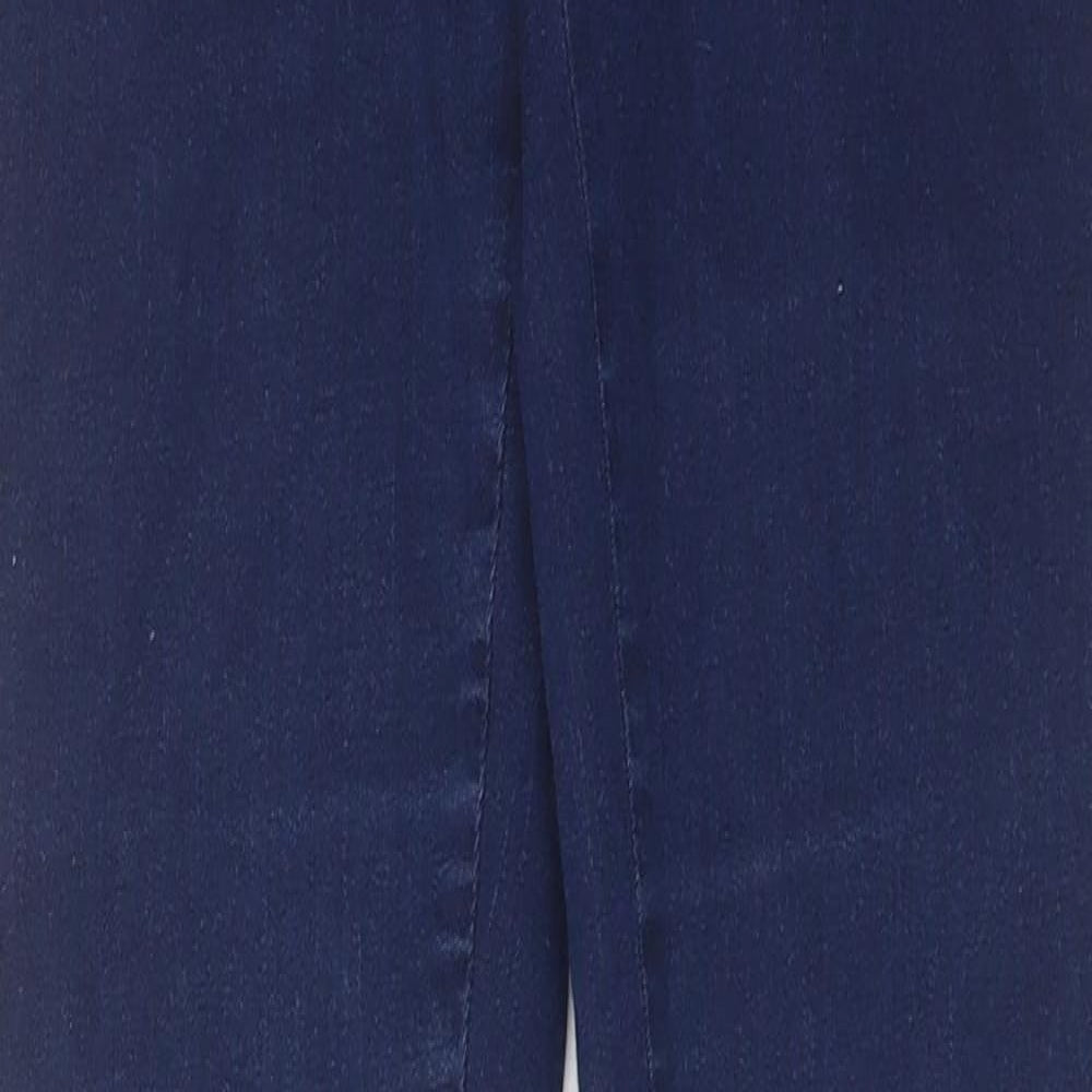 Marks and Spencer Womens Blue Cotton Jegging Trousers Size 10 L30 in Regular