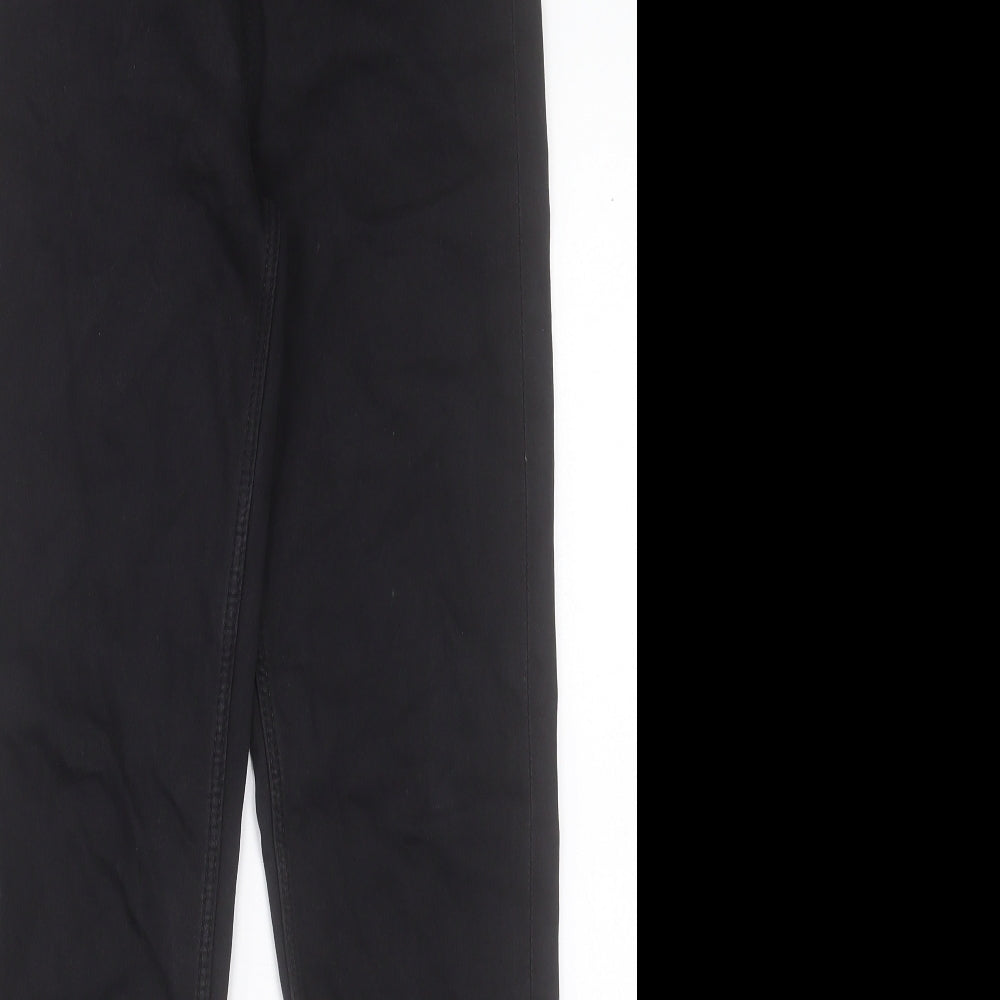 Marks and Spencer Womens Black Cotton Skinny Jeans Size 10 L29 in Regular Button
