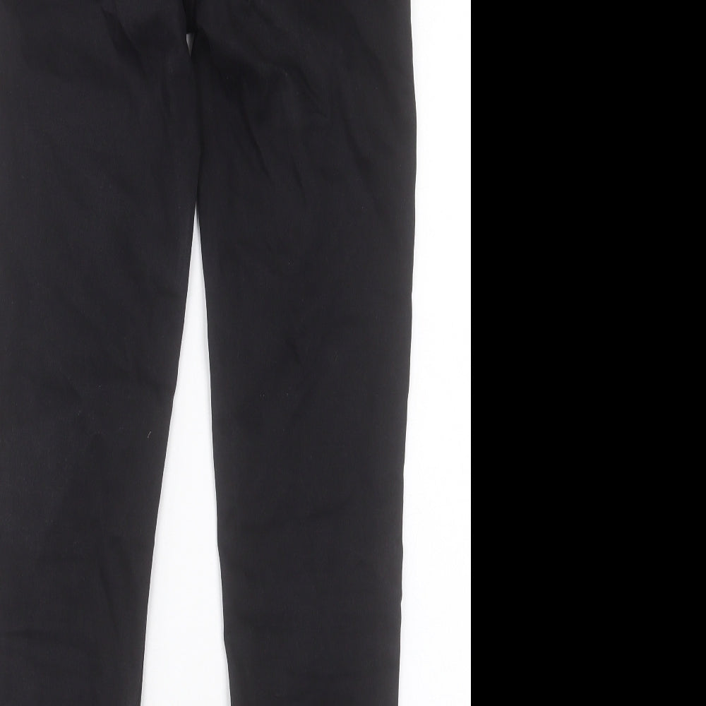Marks and Spencer Womens Black Cotton Skinny Jeans Size 10 L29 in Regular Button