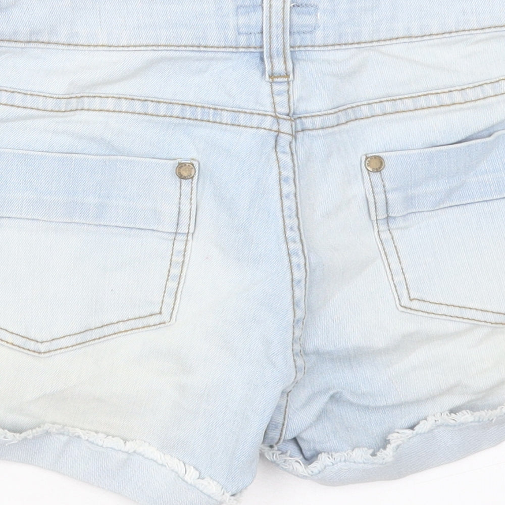 WareDenim Womens Blue Cotton Boyfriend Shorts Size 8 L3 in Regular Button