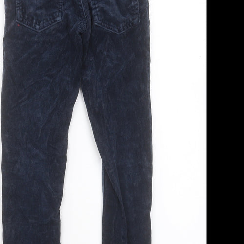 NEXT Boys Blue Cotton Capri Trousers Size 9 Months Regular Button