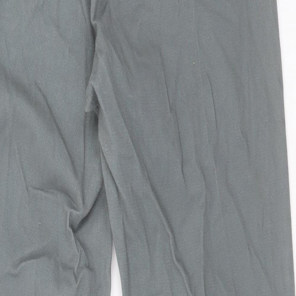 M&Co Womens Grey Cotton Straight Jeans Size 16 L30 in Regular Button