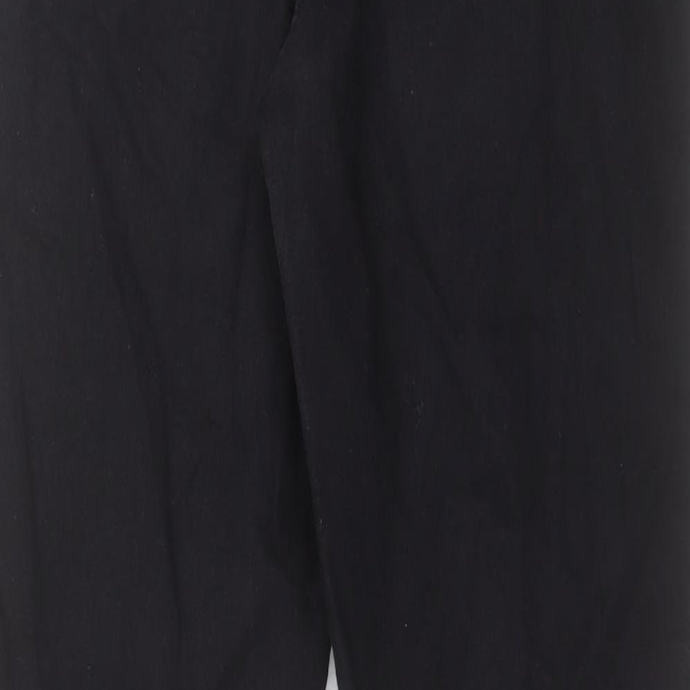 NEXT Womens Black Cotton Skinny Jeans Size 12 L31 in Regular Button