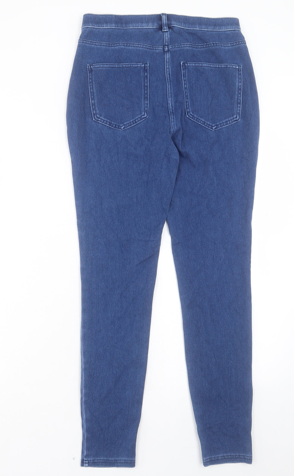 NEXT Womens Blue Cotton Skinny Jeans Size 10 L27 in Regular