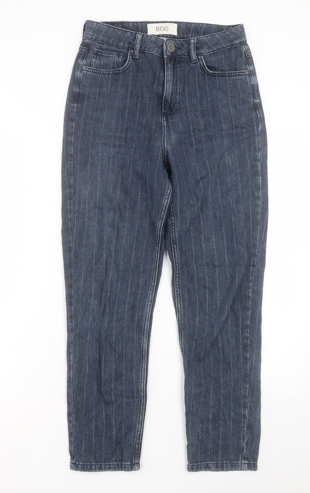BDG Womens Blue Cotton Straight Jeans Size 27 in L30 in Regular Button