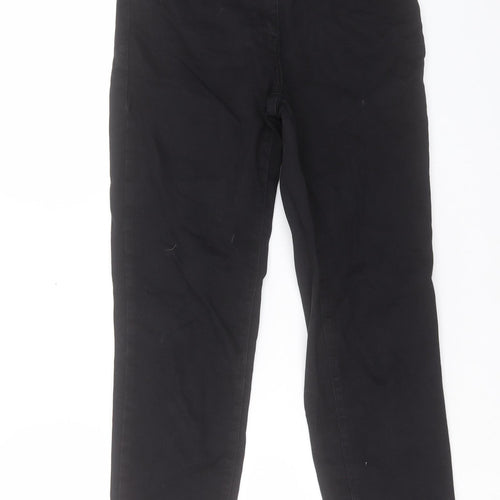 NEXT Womens Black Cotton Straight Jeans Size 30 in L26 in Regular Button