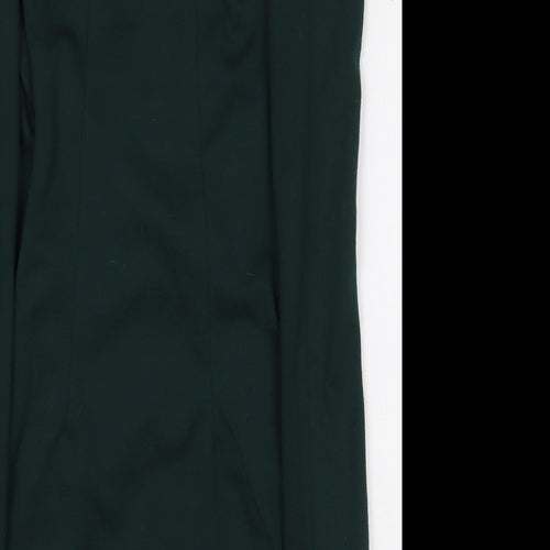 Missguided Womens Green Polyester Mini Size 6 V-Neck Pullover - Shoulder Pads