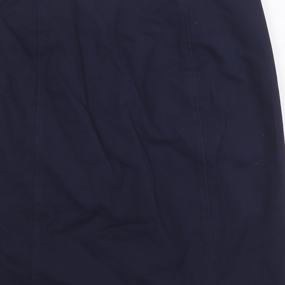 Micheal Kors Womens Blue Cotton Skort Skirt Size S Snap