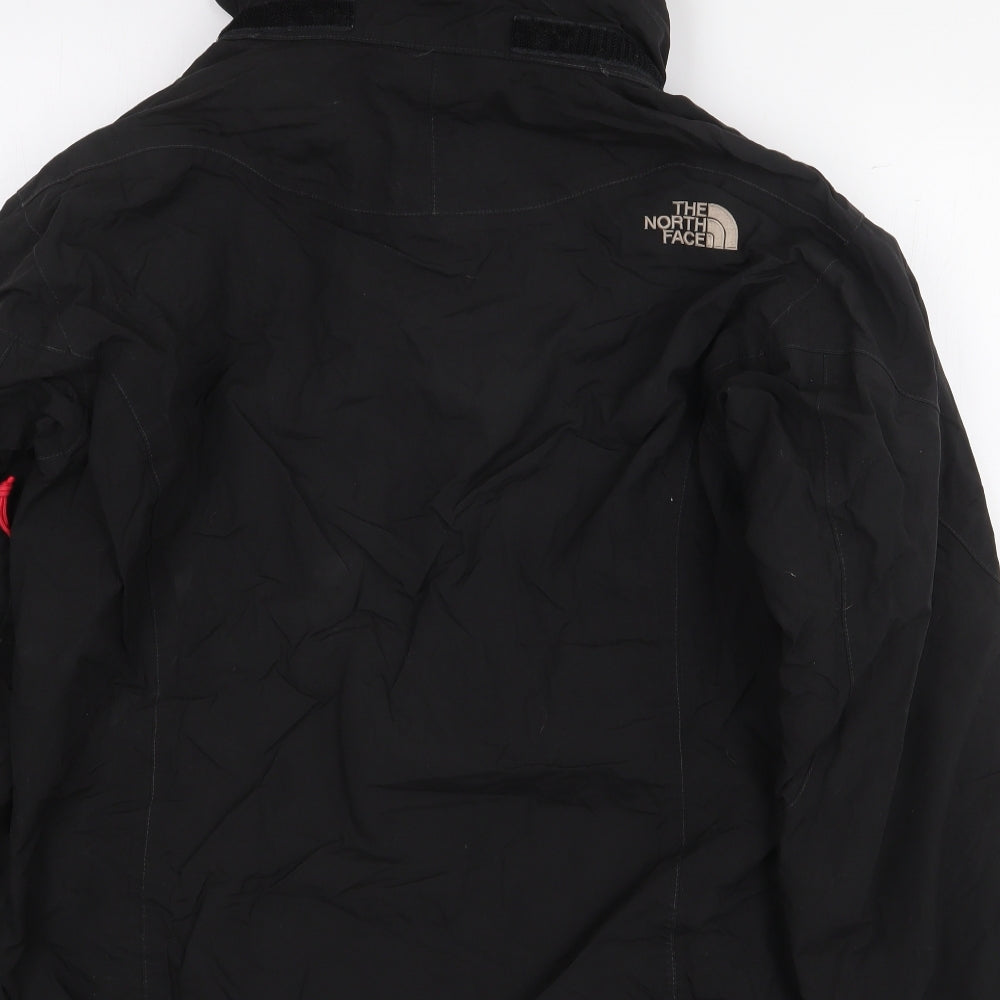 The North Face Womens Black Rain Coat Coat Size M Zip