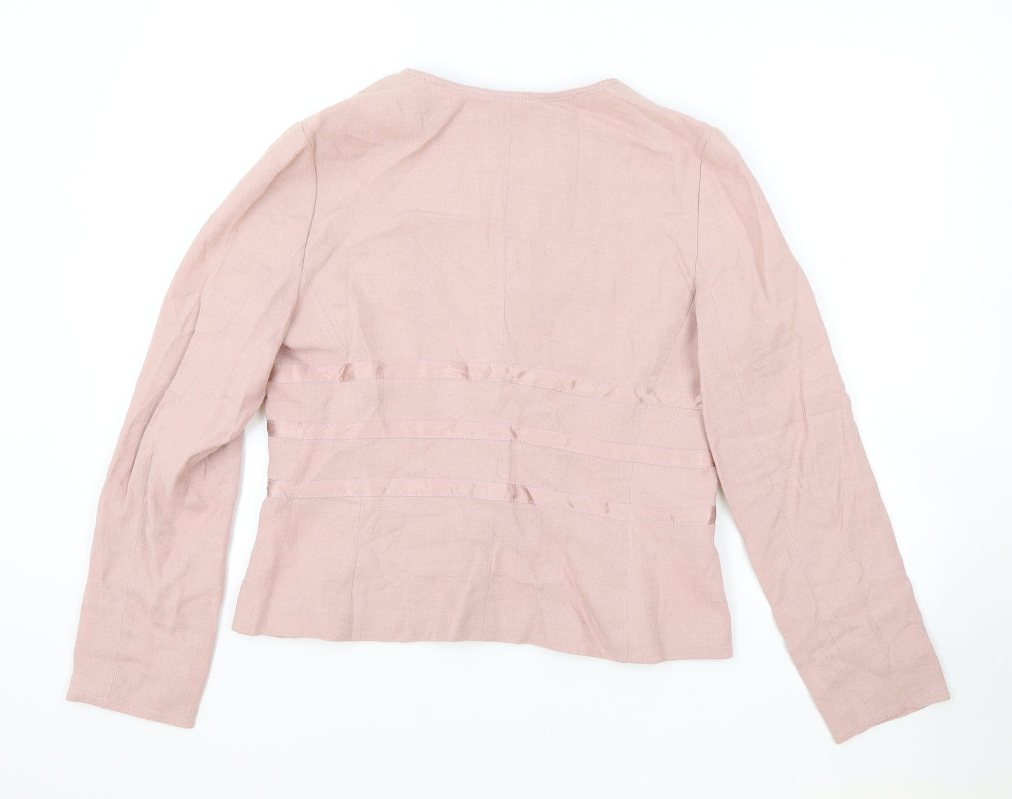 Gerard Darel Womens Pink Jacket Blazer Size 42 Tie