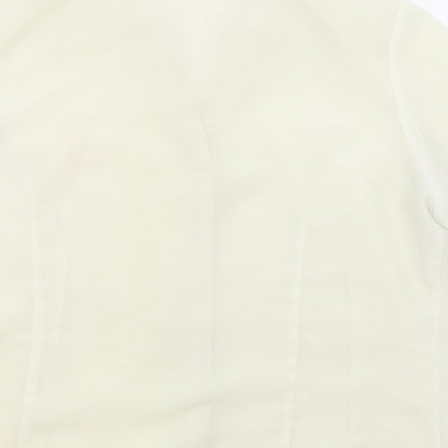 BHS Womens White Polyester Basic Button-Up Size 16 Collared