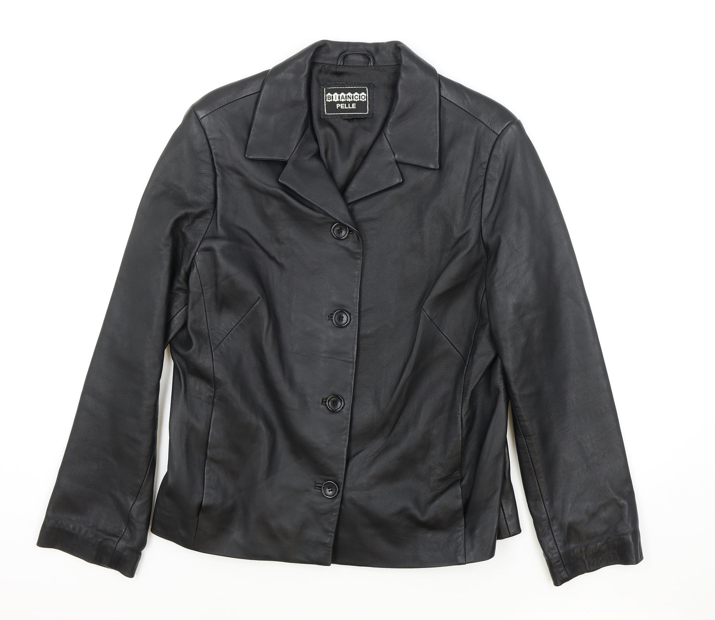 Bianco Womens Black Jacket Size XL Button