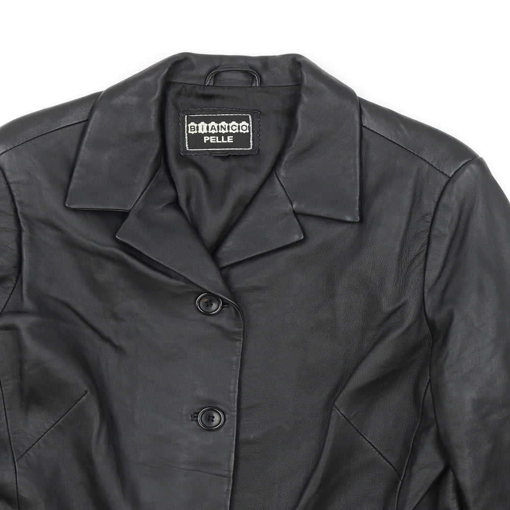 Bianco Womens Black Jacket Size XL Button