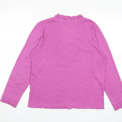 Emereco Womens Purple V-Neck Polyester Pullover Jumper Size 14