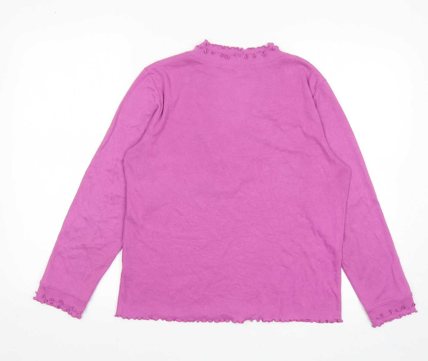 Emereco Womens Purple V-Neck Polyester Pullover Jumper Size 14