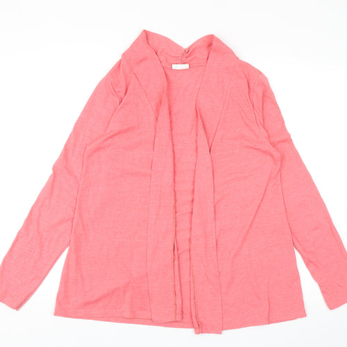 Ethel Austin Womens Pink Cotton Cardigan Sweatshirt Size M