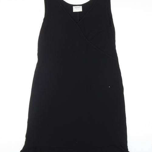 NEXT Womens Black Polyester Mermaid Size 10 V-Neck Pullover