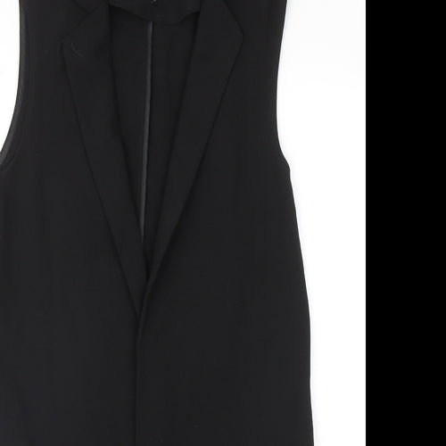 Papaya Womens Black Jacket Waistcoat Size 8