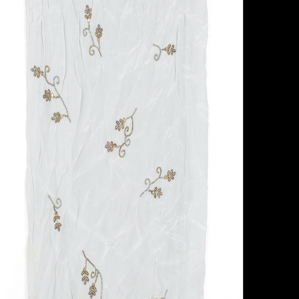 Zara Womens Grey Floral Polyester Wrap Skirt Size XS Tie