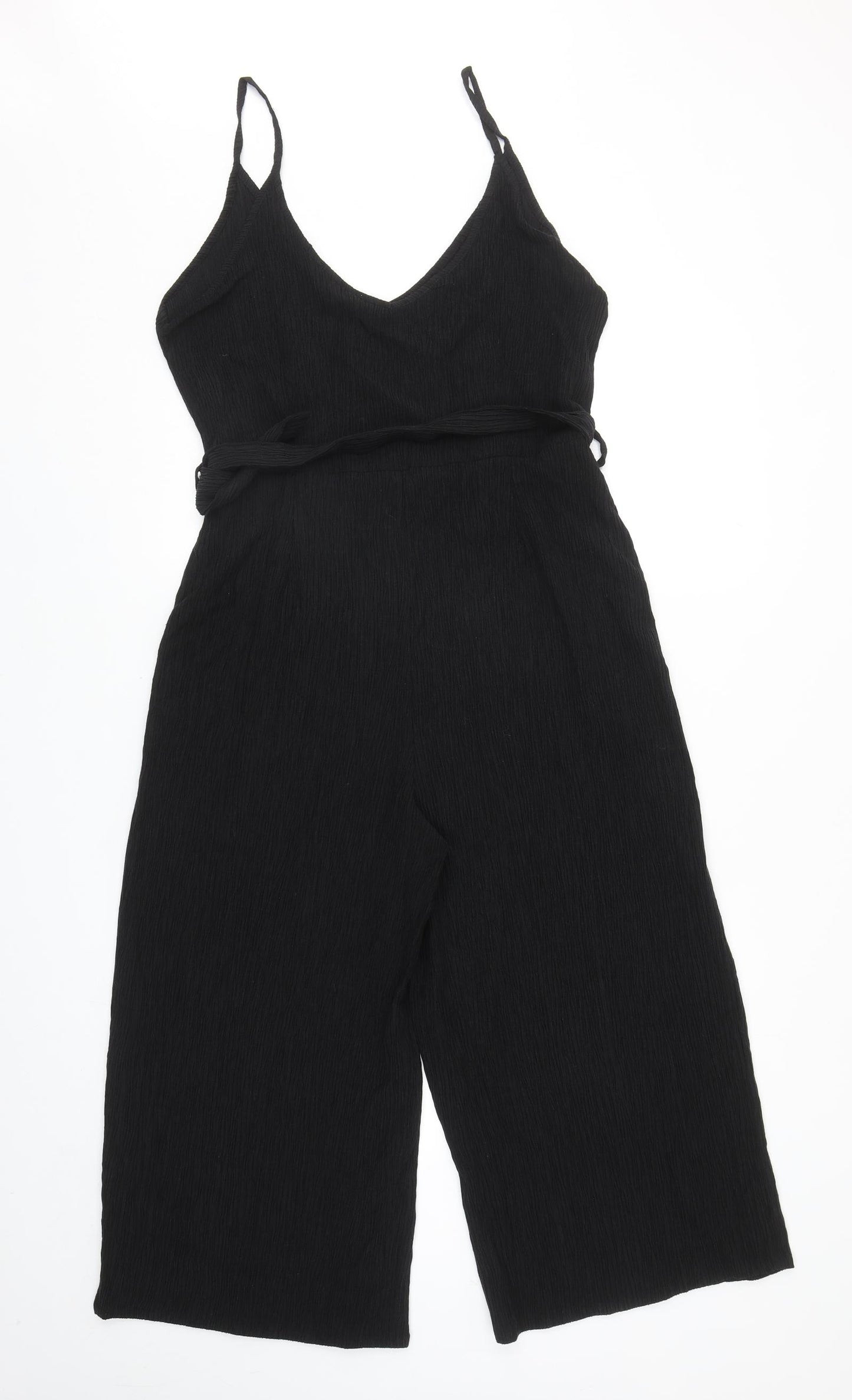 Primark Womens Black Lyocell Jumpsuit One-Piece Size 12 L21 in Pullover