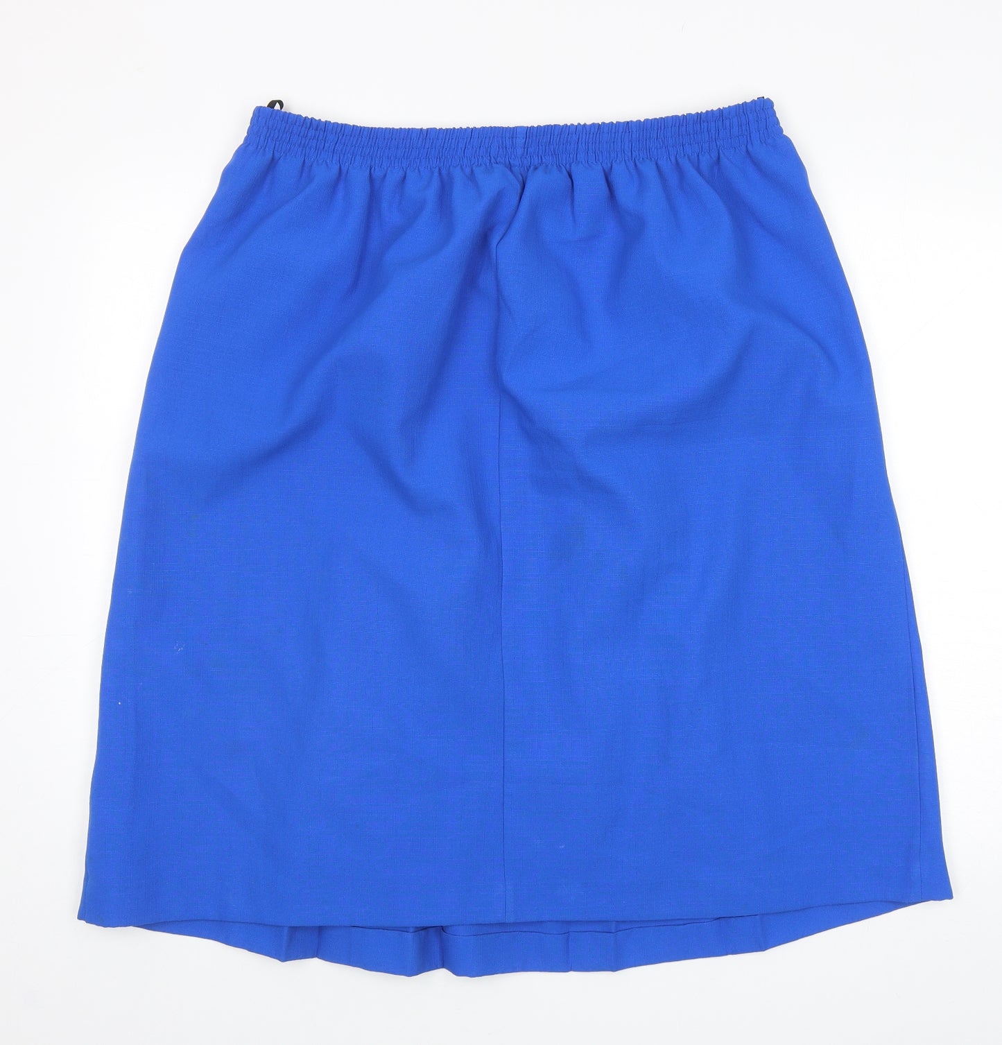 Fashion Extra Womens Blue Polyester Pleated Skirt Size 22