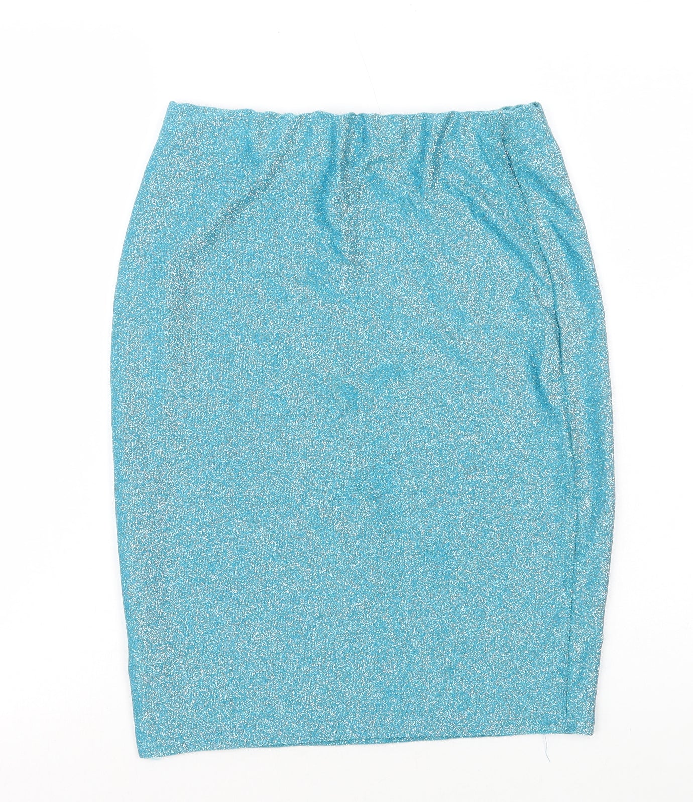 Vestidos Womens Blue Cotton Straight & Pencil Skirt Size L