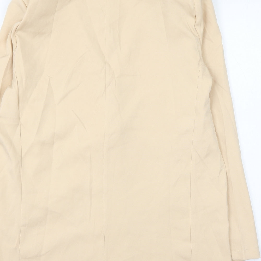 SheIn Womens Beige Jacket Blazer Size L Button