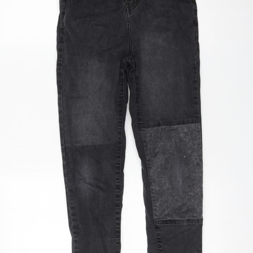 Urban Bliss Womens Black Cotton Skinny Jeans Size 8 L25 in Regular Zip
