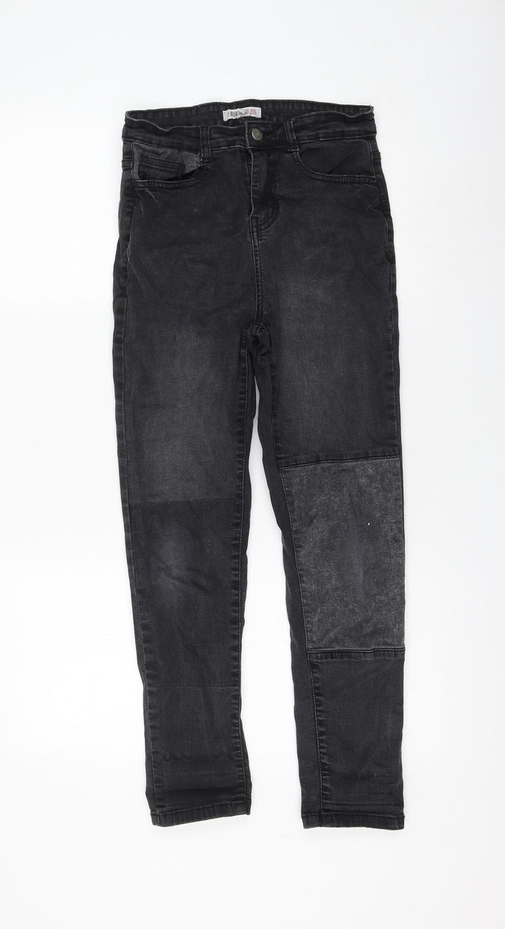Urban Bliss Womens Black Cotton Skinny Jeans Size 8 L25 in Regular Zip
