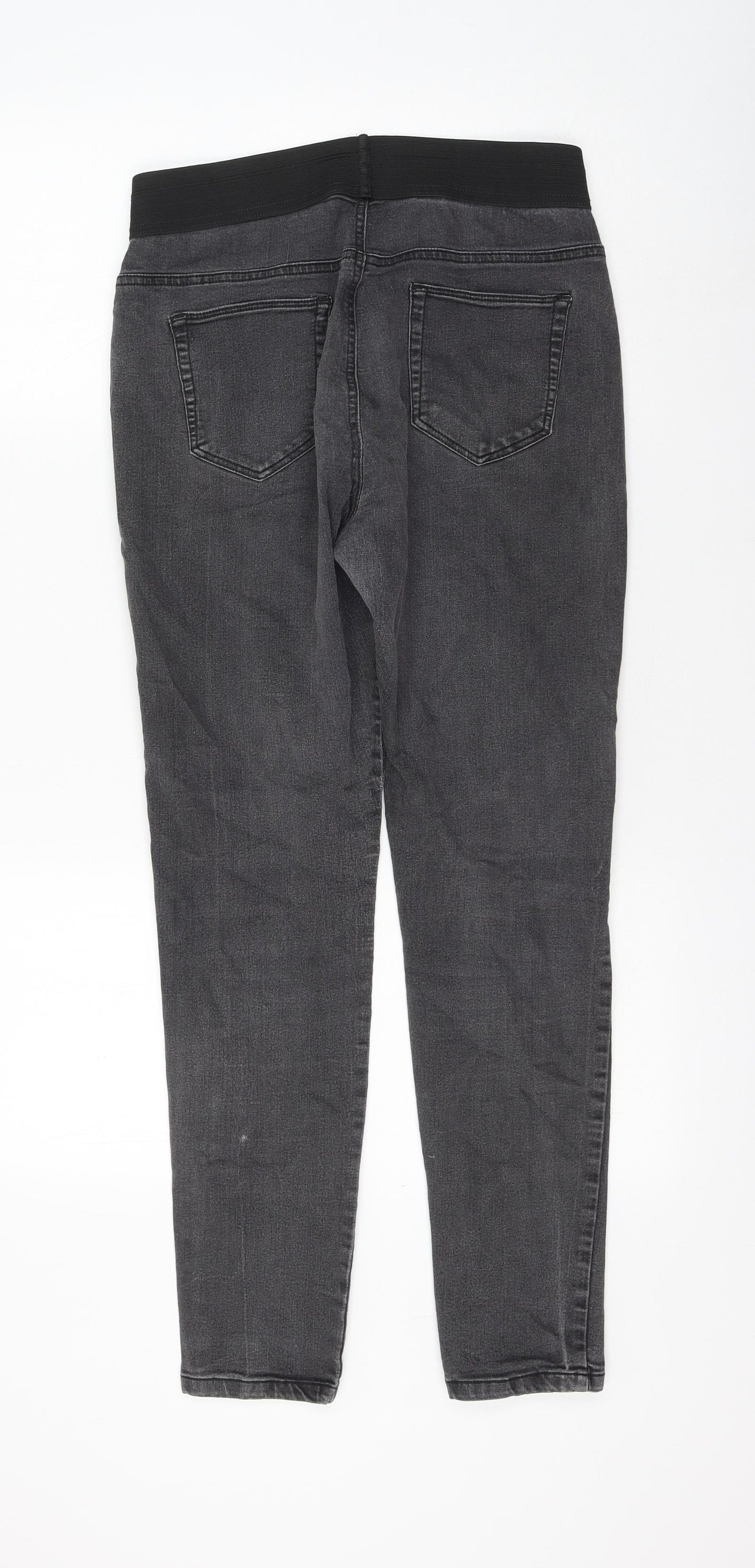 F&F Womens Grey Polyester Jegging Jeans Size 14 L27 in Regular