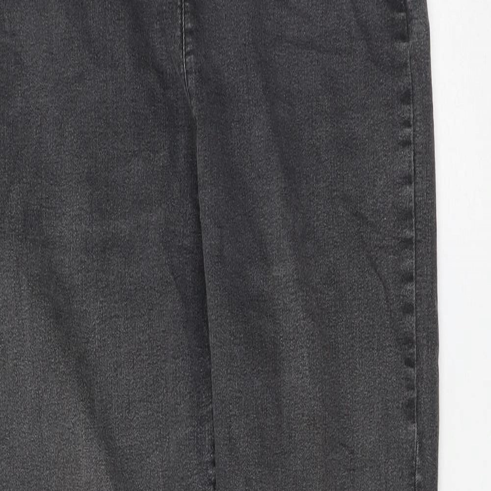 F&F Womens Grey Polyester Jegging Jeans Size 14 L27 in Regular