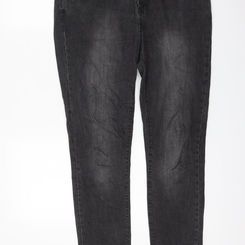 Waven Womens Grey Cotton Skinny Jeans Size 34 in L30 in Regular Zip
