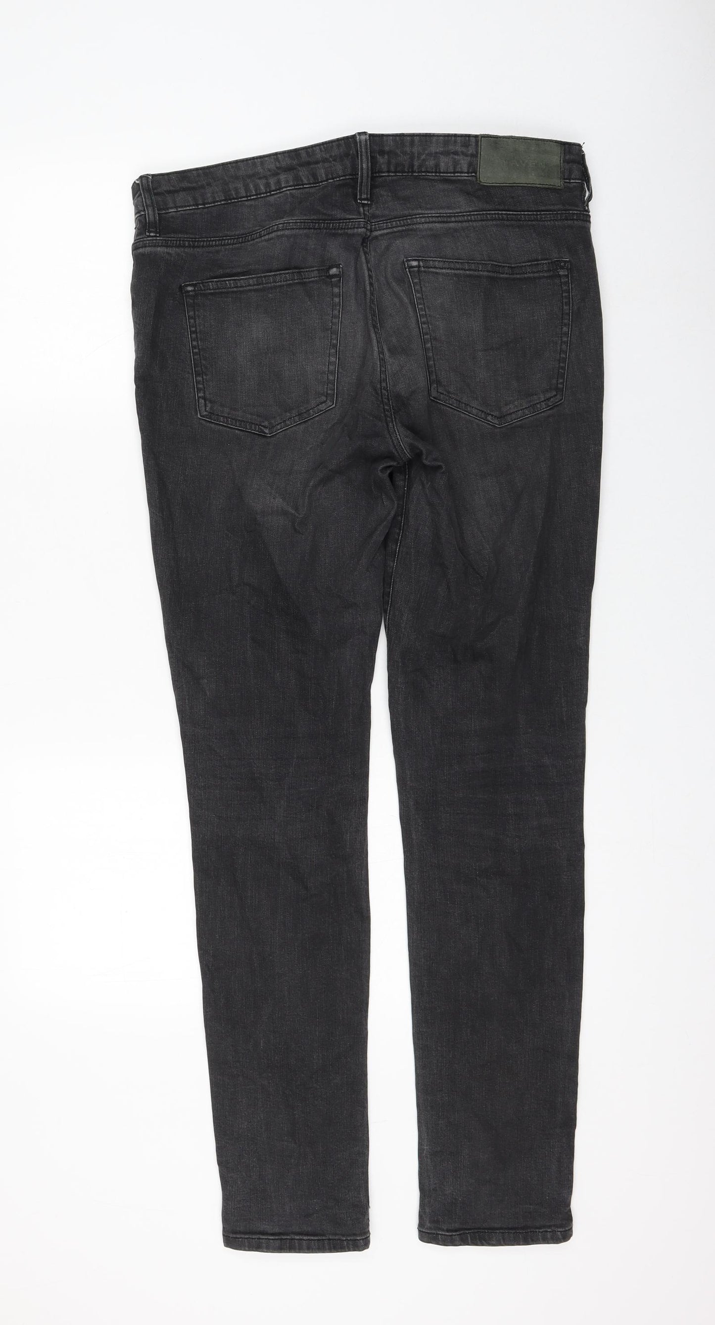 Waven Womens Grey Cotton Skinny Jeans Size 34 in L30 in Regular Zip
