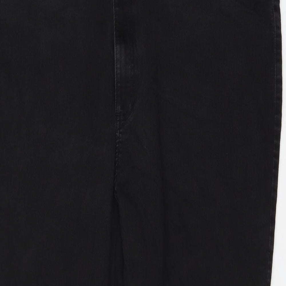 Marks and Spencer Womens Black Cotton Jegging Jeans Size 26 L26 in Regular Zip