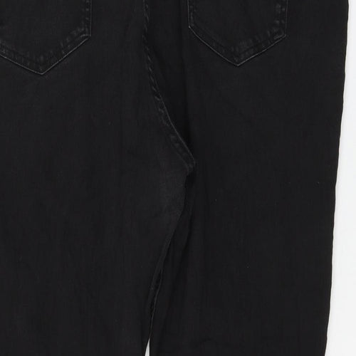 Marks and Spencer Womens Black Cotton Jegging Jeans Size 26 L26 in Regular Zip