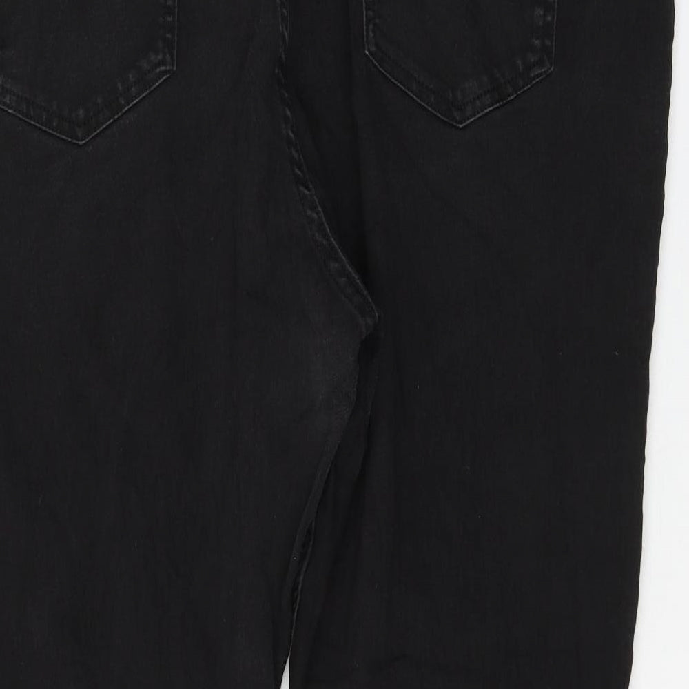 Marks and Spencer Womens Black Cotton Jegging Jeans Size 26 L26 in Regular Zip