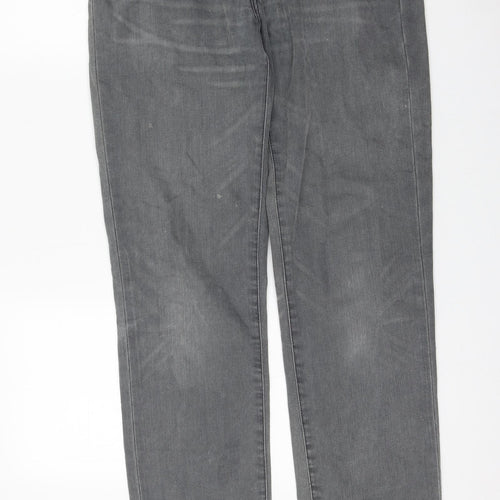 Signature by Levi Strauss & Co. Womens Black Cotton Straight Jeans Size 32 in L34 in Regular Zip