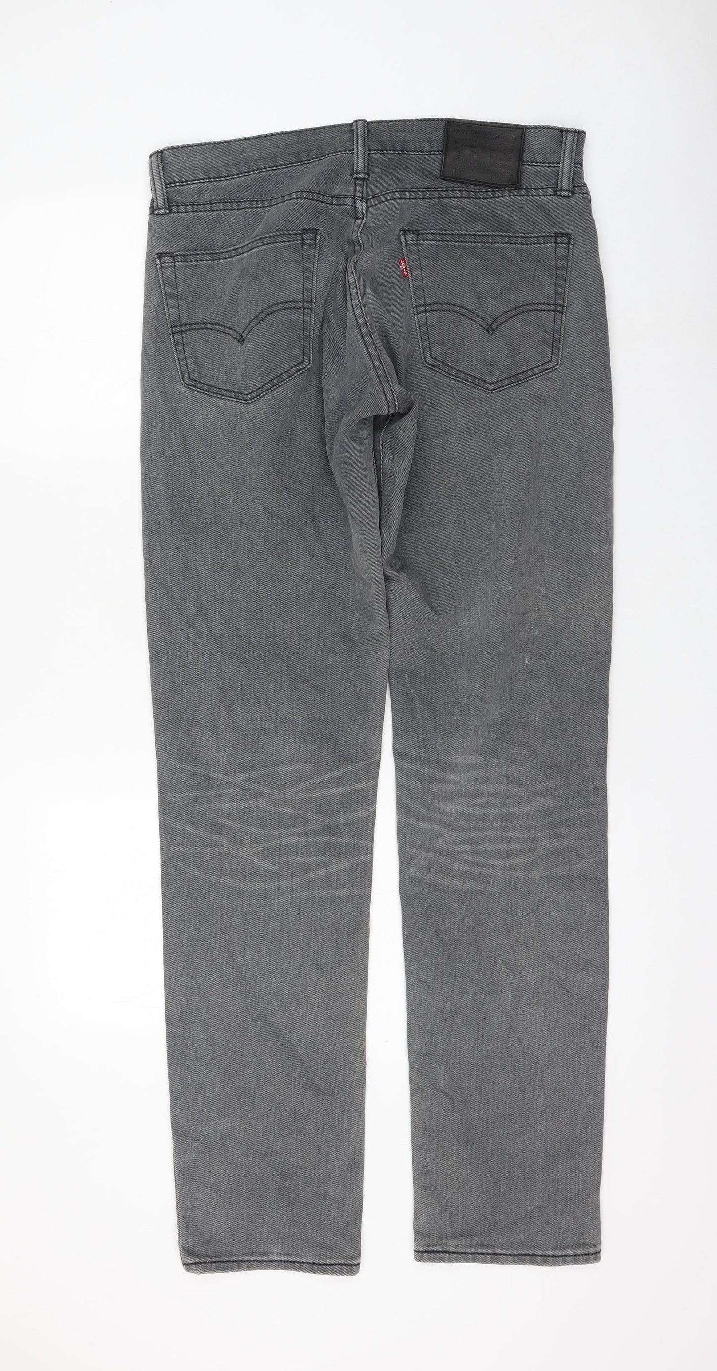 Signature by Levi Strauss & Co. Womens Black Cotton Straight Jeans Size 32 in L34 in Regular Zip