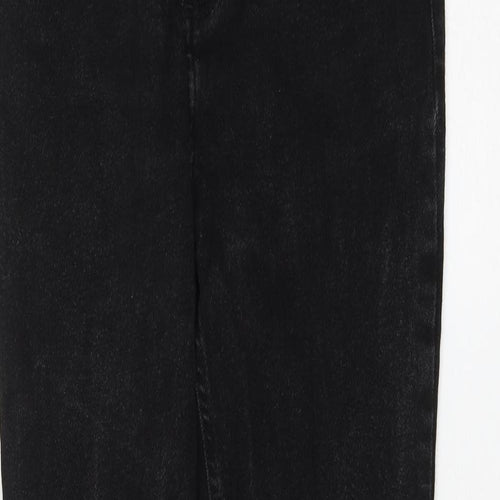 newloo Womens Black Cotton Skinny Jeans Size 10 L27 in Regular Zip