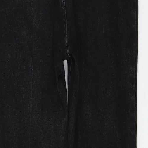 newloo Womens Black Cotton Skinny Jeans Size 10 L27 in Regular Zip