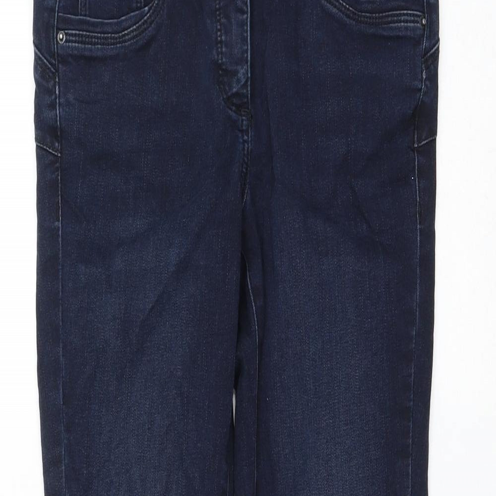 Preworn Womens Blue Polyester Skinny Jeans Size 10 L28 in Regular Zip