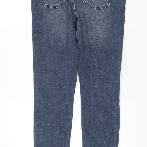 Preworn Womens Blue Polyester Skinny Jeans Size 32 in L29 in Regular Zip