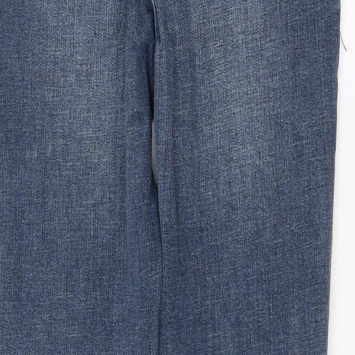 Preworn Womens Blue Polyester Skinny Jeans Size 32 in L29 in Regular Zip