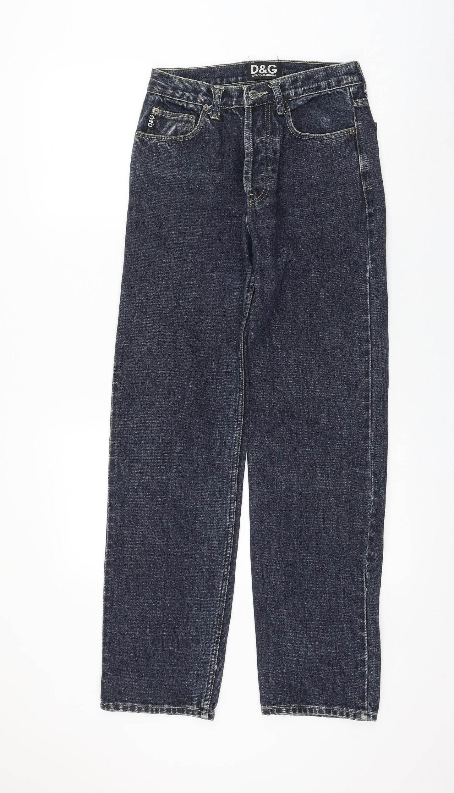 DOLCE Womens Blue Cotton Straight Jeans Size 29 in L30 in Regular Zip