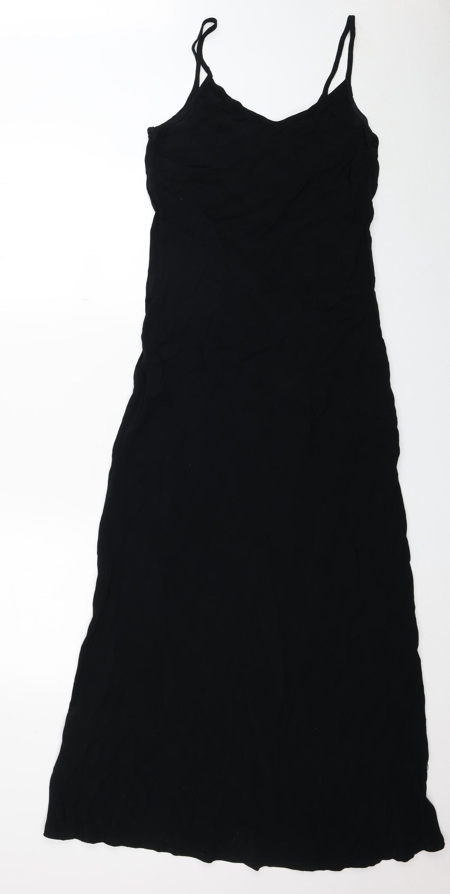 Principles Womens Black Viscose Tank Dress Size 10 V-Neck Pullover