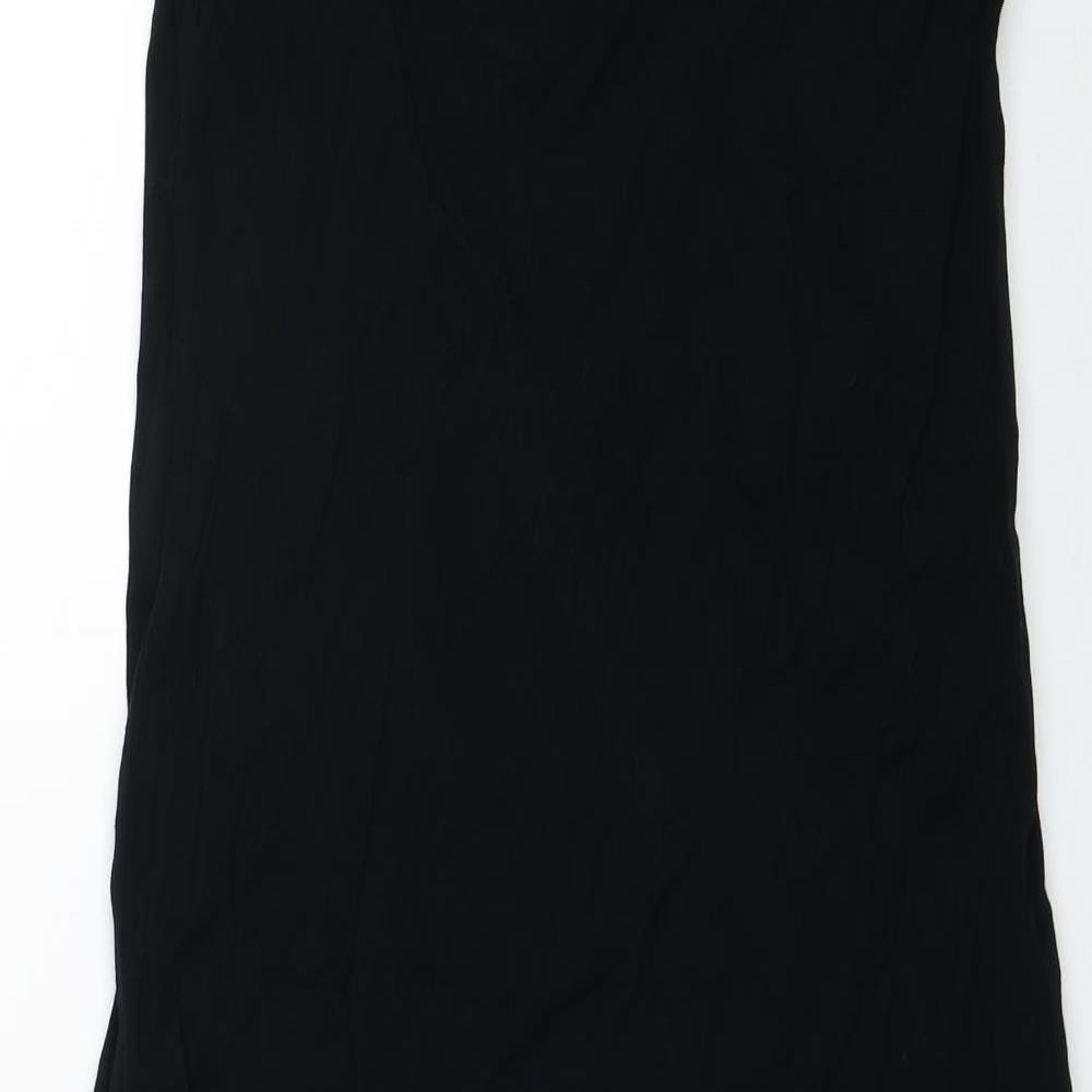 Principles Womens Black Viscose Tank Dress Size 10 V-Neck Pullover