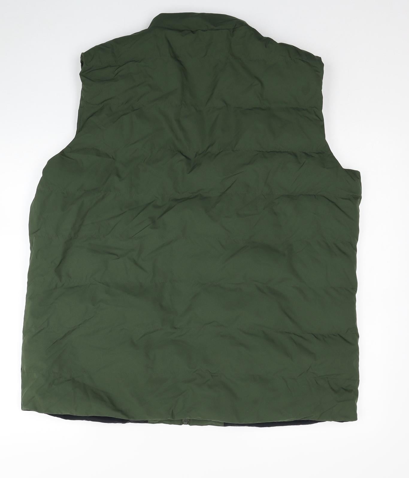 Hackett Mens Green Gilet Coat Size 2XL