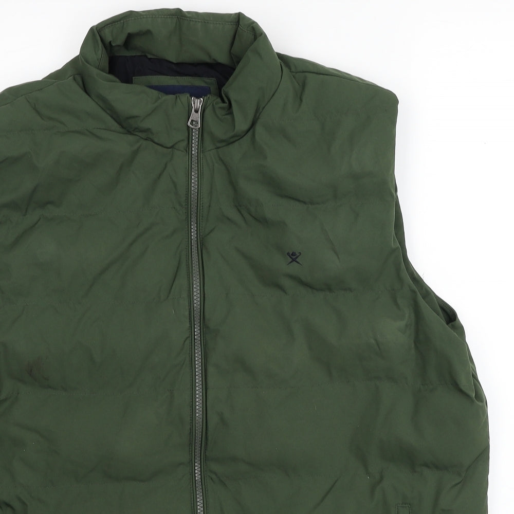 Hackett Mens Green Gilet Coat Size 2XL